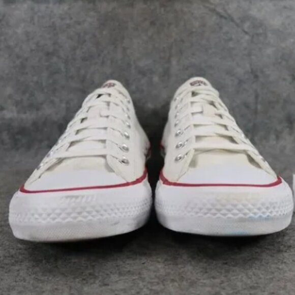 CONVERSE All Star White Low Top Sneakers Chuck Taylor Shoes SZ W9.5 -M7.5 - Picture 9 of 15